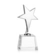 Tuscany Chrome Star on Robson Base - Clear | https://www.bestnamebadges.com