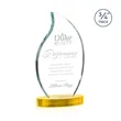 Croydon Flame Award on Alberton Base - Gold | https://www.bestnamebadges.com