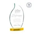 Croydon Flame Award on Alberton Base - Gold | https://www.bestnamebadges.com