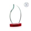 Croydon VividPrint™ Award on Alberton Base - Red | https://www.bestnamebadges.com