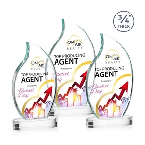 Croydon VividPrint™ Award on Alberton Base - Clear | https://www.bestnamebadges.com