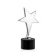 Tuscany Chrome Star VividPrint™ Award on Marvel Base - Black | https://www.bestnamebadges.com