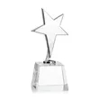 Tuscany Chrome Star VividPrint™ Award on Robson Base - Clear | https://www.bestnamebadges.com