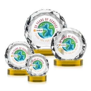 Seville VividPrint™ Award on Alberton Base - Gold | https://www.bestnamebadges.com