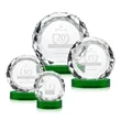 Seville Award on Alberton Base - Green | https://www.bestnamebadges.com