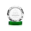 Seville Award on Alberton Base - Green | https://www.bestnamebadges.com