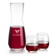 Mason Carafe & Crestview Stemless Wine | https://www.bestnamebadges.com