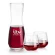 Mason Carafe & Sturgis Stemless Wine Set | https://www.bestnamebadges.com