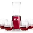 Mason Carafe & Sturgis Stemless Wine Set | https://www.bestnamebadges.com