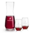 Mason Carafe & Vale Stemless Wine Set | https://www.bestnamebadges.com