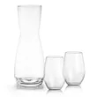 Mason Carafe & Vale Stemless Wine Set | https://www.bestnamebadges.com
