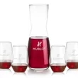 Mason Carafe & Vale Stemless Wine Set | https://www.bestnamebadges.com