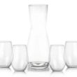 Mason Carafe & Vale Stemless Wine Set | https://www.bestnamebadges.com