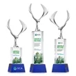 Maverick Eagle VividPrint™ Award on Belcroft Base - Blue | https://www.bestnamebadges.com