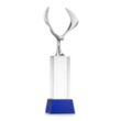 Maverick Eagle VividPrint™ Award on Belcroft Base - Blue | https://www.bestnamebadges.com