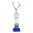 Maverick Eagle VividPrint™ Award on Belcroft Base - Blue | https://www.bestnamebadges.com