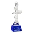 Staffordshire Eagle on Robson Base - Blue | https://www.bestnamebadges.com