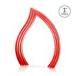 Tidworth Blaze Award - Red | https://www.bestnamebadges.com