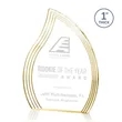 Tidworth Flame Award - Gold | https://www.bestnamebadges.com