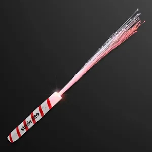 Candy Cane Wand, Fiber Optic White Lights