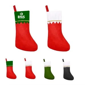 Christmas Fireplace Hanging Socks Non-Woven Santa Gift Bag