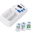 Multi-Alarm Timer Pill Box w/2 Compartments | https://www.bestnamebadges.com