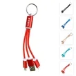 2-in-1 Charger Cable Keychain | https://www.bestnamebadges.com