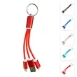 2-in-1 Charger Cable Keychain | https://www.bestnamebadges.com