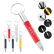 6 In 1 Multi-tool Pen With Key Ring | https://www.bestnamebadges.com
