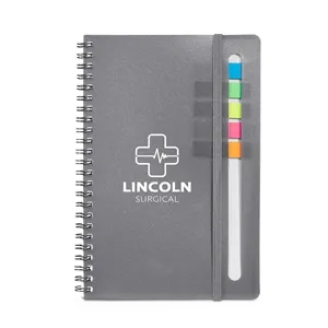 Semester Spiral Notebook With Sticky Flags 6.25" x 8.5"