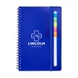 Semester Spiral Notebook With Sticky Flags 6.25" x 8.5" | https://www.bestnamebadges.com