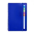Semester Spiral Notebook With Sticky Flags 6.25" x 8.5" | https://www.bestnamebadges.com