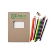 Colored Pencil And Notepad Set 5.75" x 8.25" | https://www.bestnamebadges.com