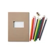 Colored Pencil And Notepad Set 5.75" x 8.25" | https://www.bestnamebadges.com