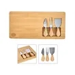 Morrissey 4-Piece Bamboo Cheese Set | https://www.bestnamebadges.com