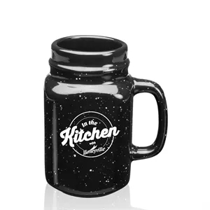 16 oz. Savannah Ceramic Personalized Mason Jar | https://www.bestnamebadges.com