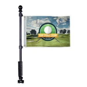 Standard Golf Cart Flag Display Kit with Flag | https://www.bestnamebadges.com