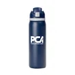 Two-Toned 27oz. Stainless Steel Pop Straw Bottle | https://www.bestnamebadges.com