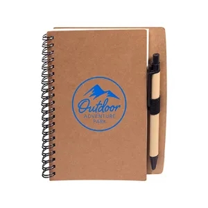 Stone Paper Spiral Notebook & Pen 5.5" x 7"