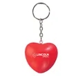 Heart Shape Stress Ball Keychain | https://www.bestnamebadges.com