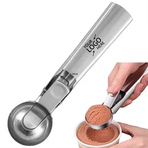 Durable 7 Inch Aluminum Ice Cream Scoop Spade-Anti-Freeze
