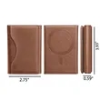Tri-Fold Magnetic Wallet with Card Holder and Stand | https://www.bestnamebadges.com