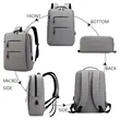Multifunctional Laptop Backpack with USB Charging Port | https://www.bestnamebadges.com