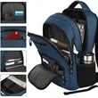 15.6" Laptop Backpack with USB Charging Port and Multiple Co | https://www.bestnamebadges.com