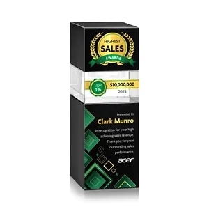 Tofino Stacker VividPrint™ Award - Black | https://www.bestnamebadges.com