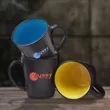 12 oz. Two-Tone Latte Custom Mug | https://www.bestnamebadges.com