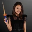Pumpkin face fiber optic LED wands | https://www.bestnamebadges.com