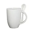 12 oz Dapper Ceramic Mug With Spoon | https://www.bestnamebadges.com