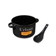 Campfire 20 oz Ceramic Soup Bowl With Spoon | https://www.bestnamebadges.com