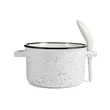 Campfire 20 oz Ceramic Soup Bowl With Spoon | https://www.bestnamebadges.com